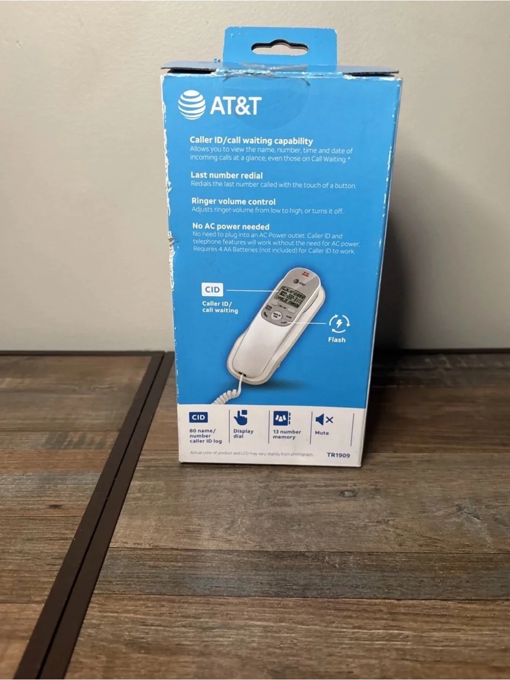 AT&T Trimline Telephone - Beige Corded Home Phone